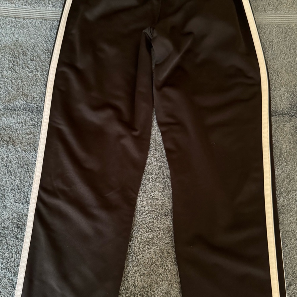 Adidas Black and White Sweatpants with Signature Stripes - Picture 2 of 2